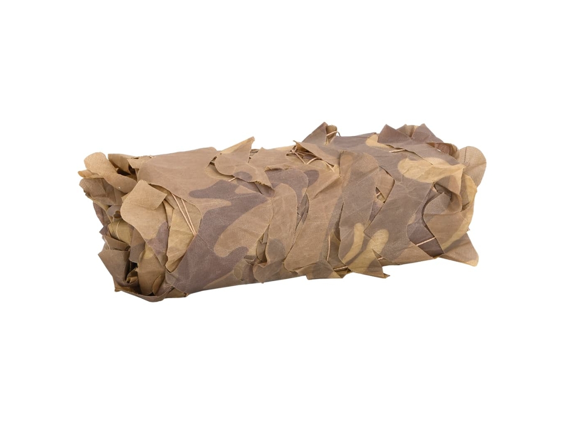 Maison Exclusive - Rede De Camuflagem Com Saco De Arrumação 627x290 Cm Areia