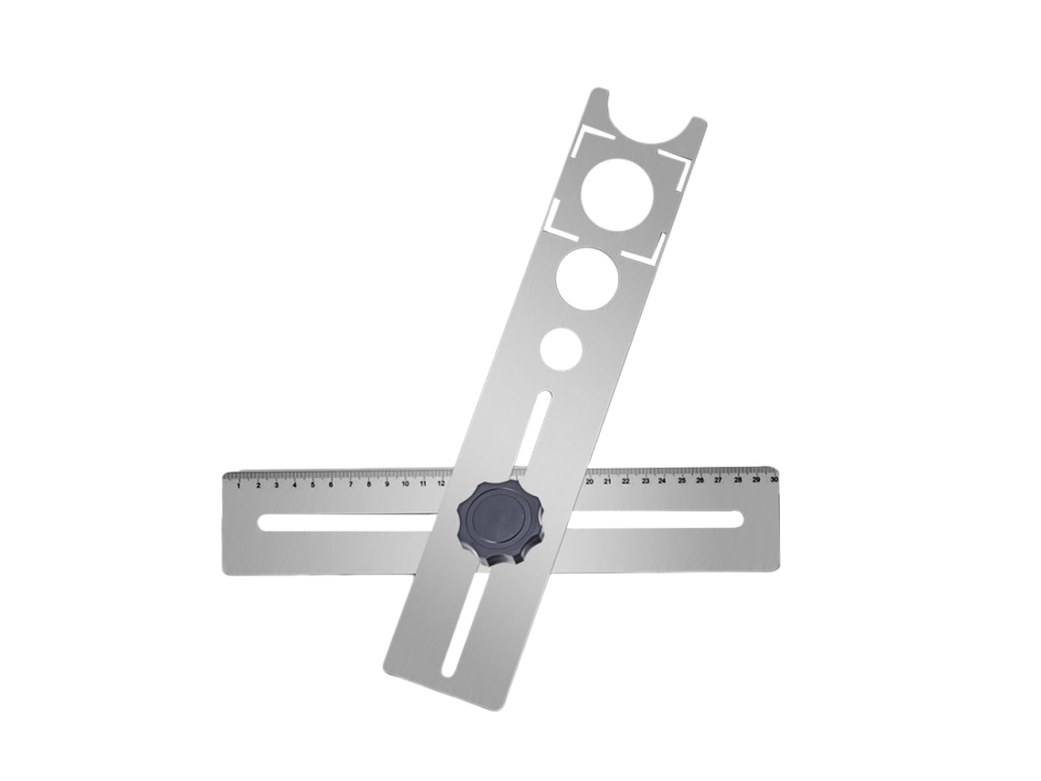 Kit De Ferramentas Com Localizador De Broca Ajustável Para Azulejos E Vidro.