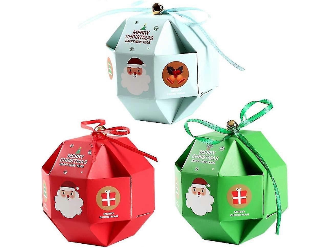 30 Caixas De Doces De Natal, Caixas De Lembrancinhas, Caixas De Presente, Caixas De Presente De Festa Diy Hengjian