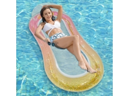 Cadeira Flutuante Inflável Para Piscina, Cama Flutuante Inflável Em Pvc, Rede Inflável, Rede Flutuante Com Cabeceira, Boias E Colchão Para Piscina Flu