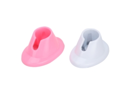 Suporte Para Frasco De Esmalte De Unhas Em Borracha Macia Anti-derrames, 2 Unidades, Para Salão De Beleza E Uso Doméstico