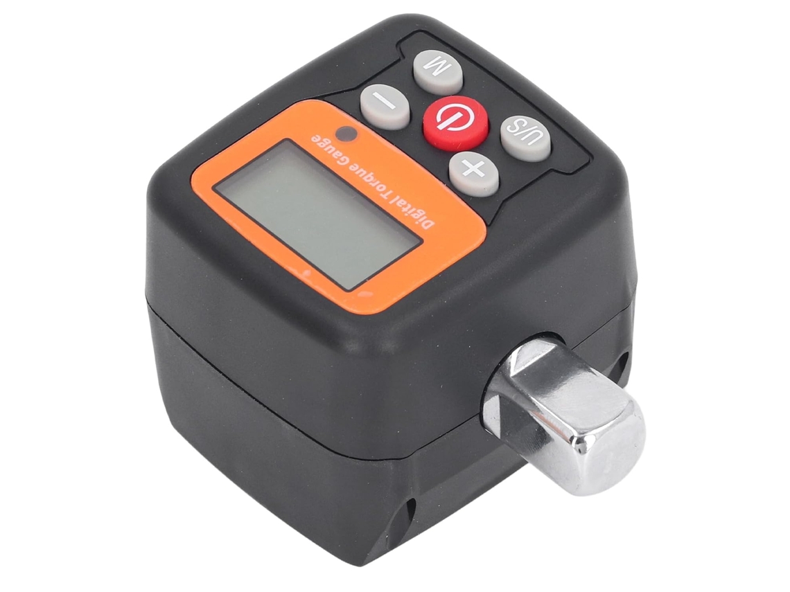 Medidor de torque com visor digital, adaptador de 1/2", 6 a 200