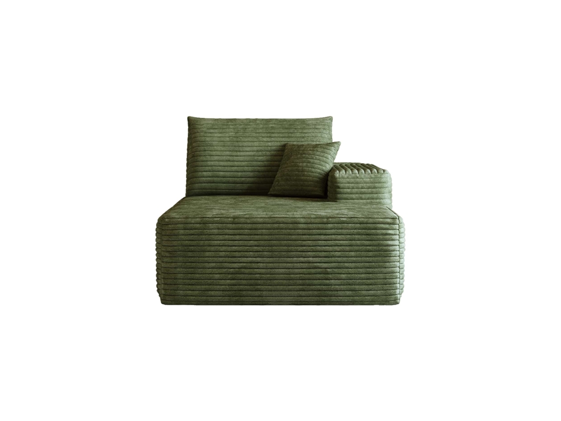 Sofá Relax 175 X 95 X 83 Cm - Modular Com Função De Cama E Assento Profundo - Verde