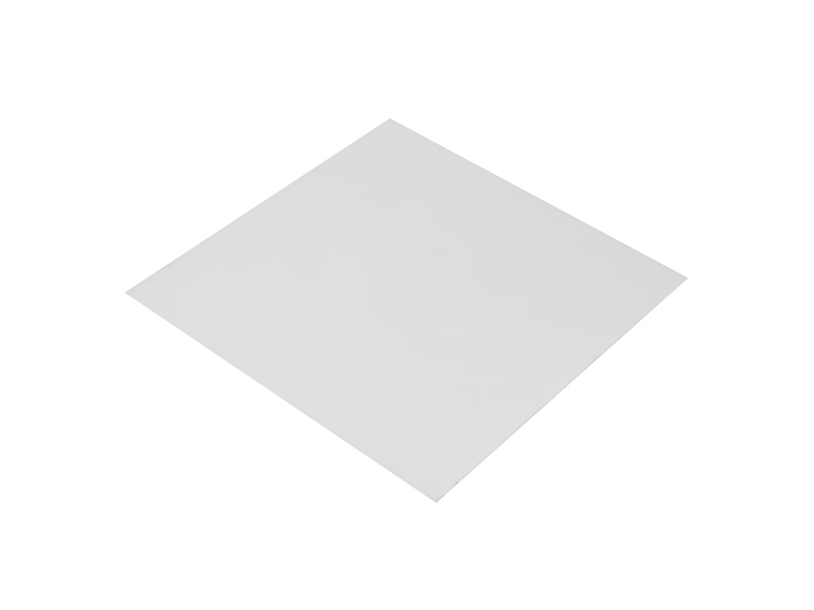 Lâmina De Plástico De Engenharia Pom (polioximetileno) Branca 2x300x300mm