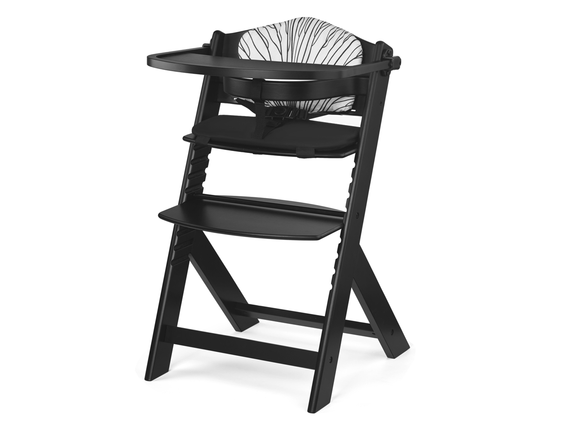 Cadeira de Papa Kinderkraft ENOCK 3 em 1 Regulável com Almofada e Apoio de Pés Ajustável Branco e Preto