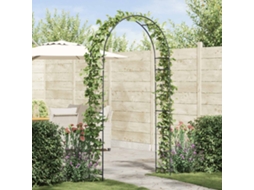 Vidaxl Arco De Jardim Preto 115 X 37 X 231 Cm