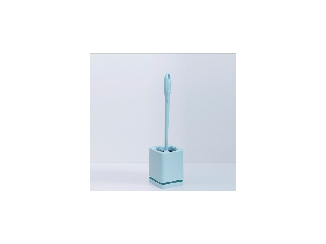 Conjunto de Escova Sanitária de Parede, Sem Ângulos Mortos, Azul AQUAFORGE