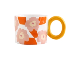 Caneca de Cerâmica Pintada À Mão 450Ml para Café NEVEANCE