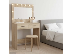 Vidaxl Mesa De Vestir Carvalho Sonoma 78,5 X 41 X 135 Cm
