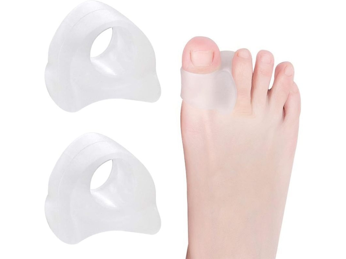 Separadores de Dedos de Pé em Gel Linjou 3pcs, Alinhadores para Dedos Tortos e Alivio de Dor