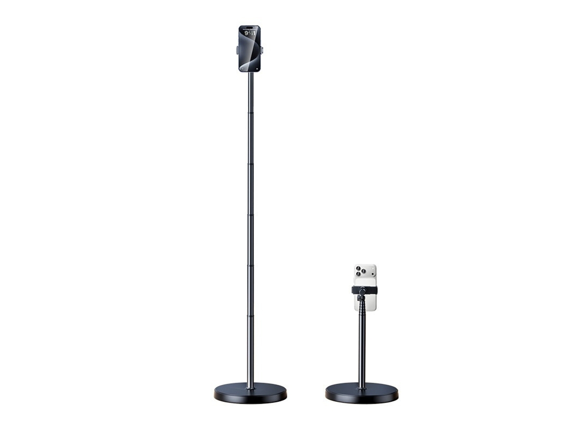 Suporte para Celular CHABERLU, Mesa e Chão, Altura Ajustável, Transmissão e Fotografia