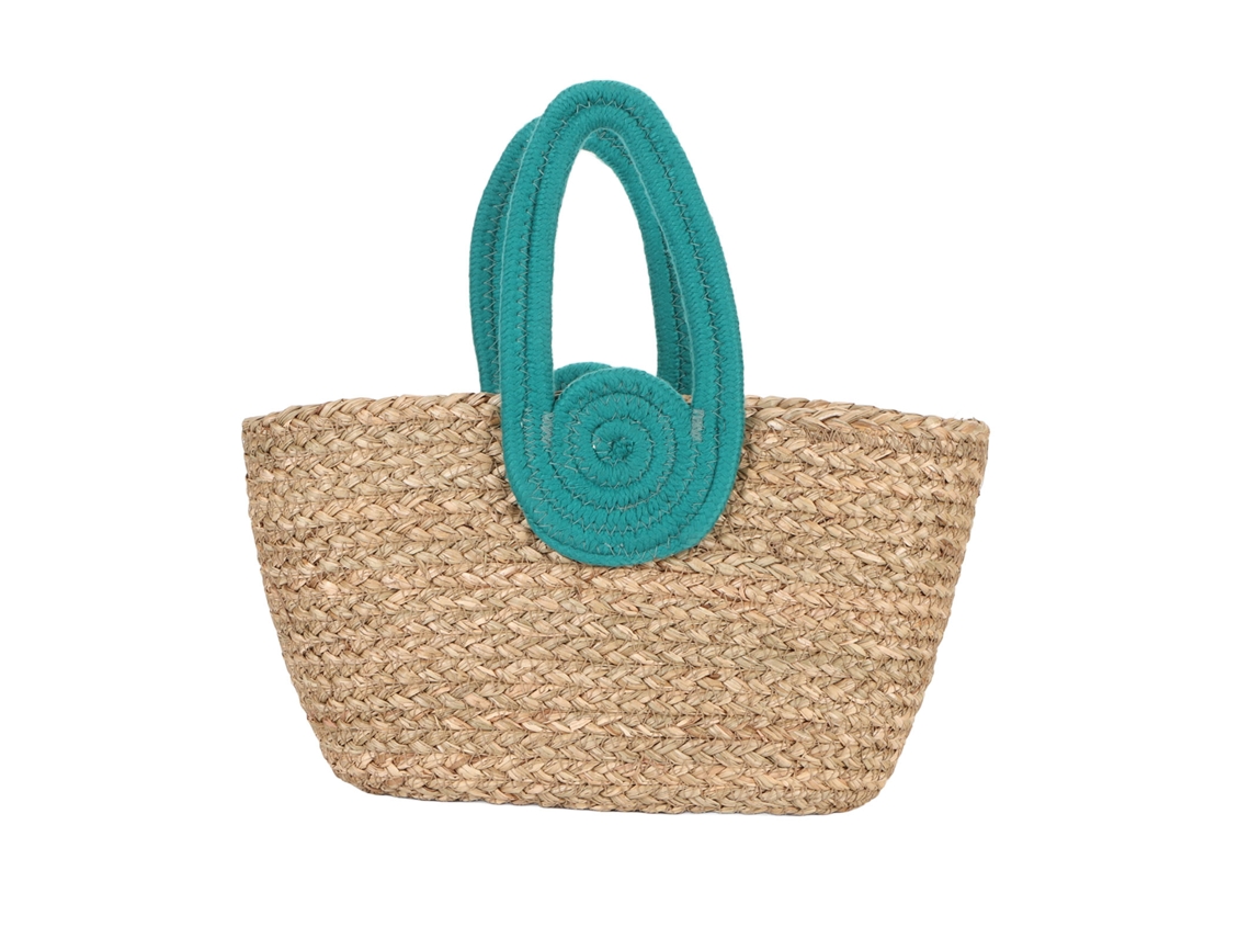 Bolsa Tecida Versátil Fashionável Grande Capacidade Leve Alça Confortável para Praia e Compras