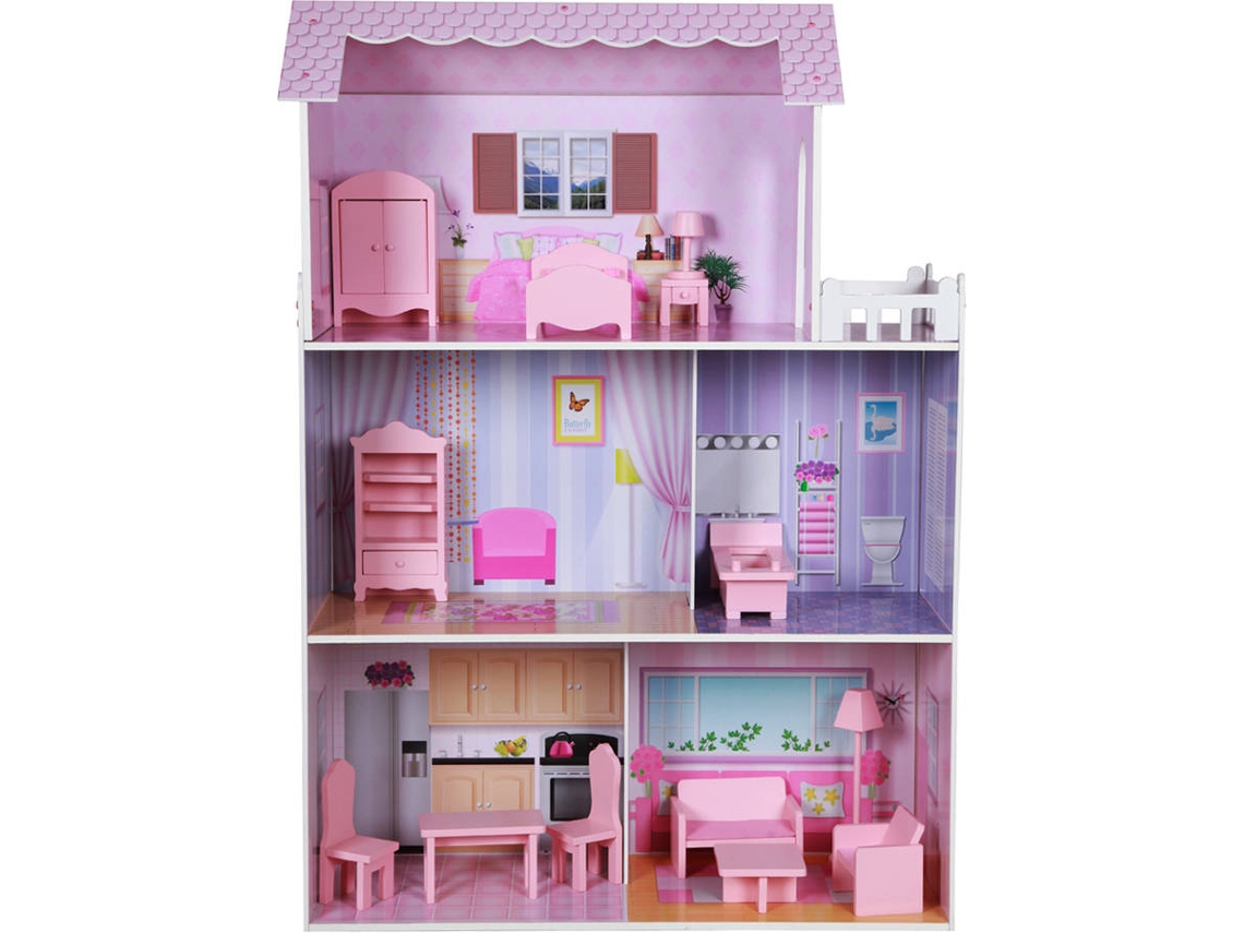 Casa de Bonecas COLORBABY Madeira (80x31x113cm)