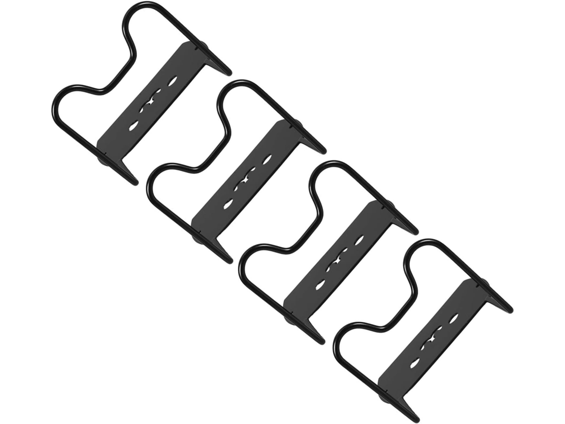 Fixadores Genéricos Para Colchões, 4 Peças, Aço Carbono Preto, Formato De Orelha Coelho, Reduzem O Movimento Do Colchão
