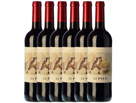 Vinho LOCOS DEL VINO Locos Del Vino 22 Pies Tempranillo Rioja Crianza (0.75 L - 6 unidades)