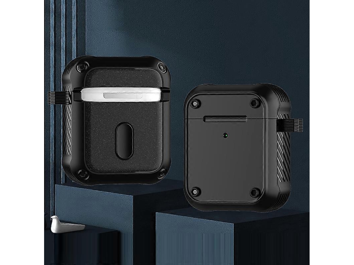 Capa Protetora Para Fones De Ouvido Airpods 1/2 Wing Tpu + Pc À Prova De Choque