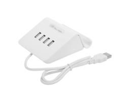 Carregador Usb Laxiscreed De 4 Portas Para Telemóveis E Tablets, Carga Eficiente E Compatível