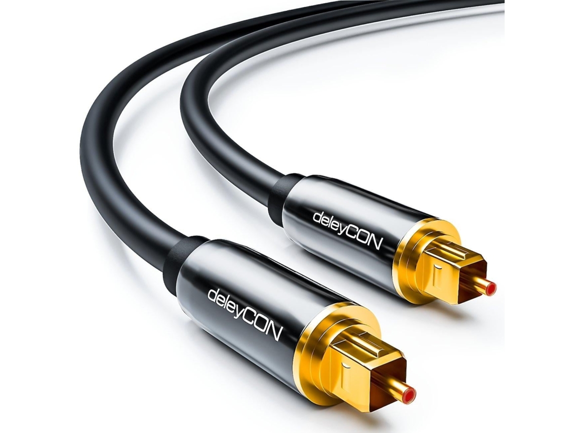 Lurelia Cabo Óptico De Áudio Toslink/spdif 50 Cm Preto