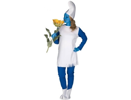 DISFRAZZES - Fato de Mulher  Smurfette (Tam: M) Fato de Mulher  Smurfette (Tam: M)