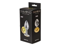 Plug Anal Brilho Amarelo Pequeno DIAMOND COLLECTION