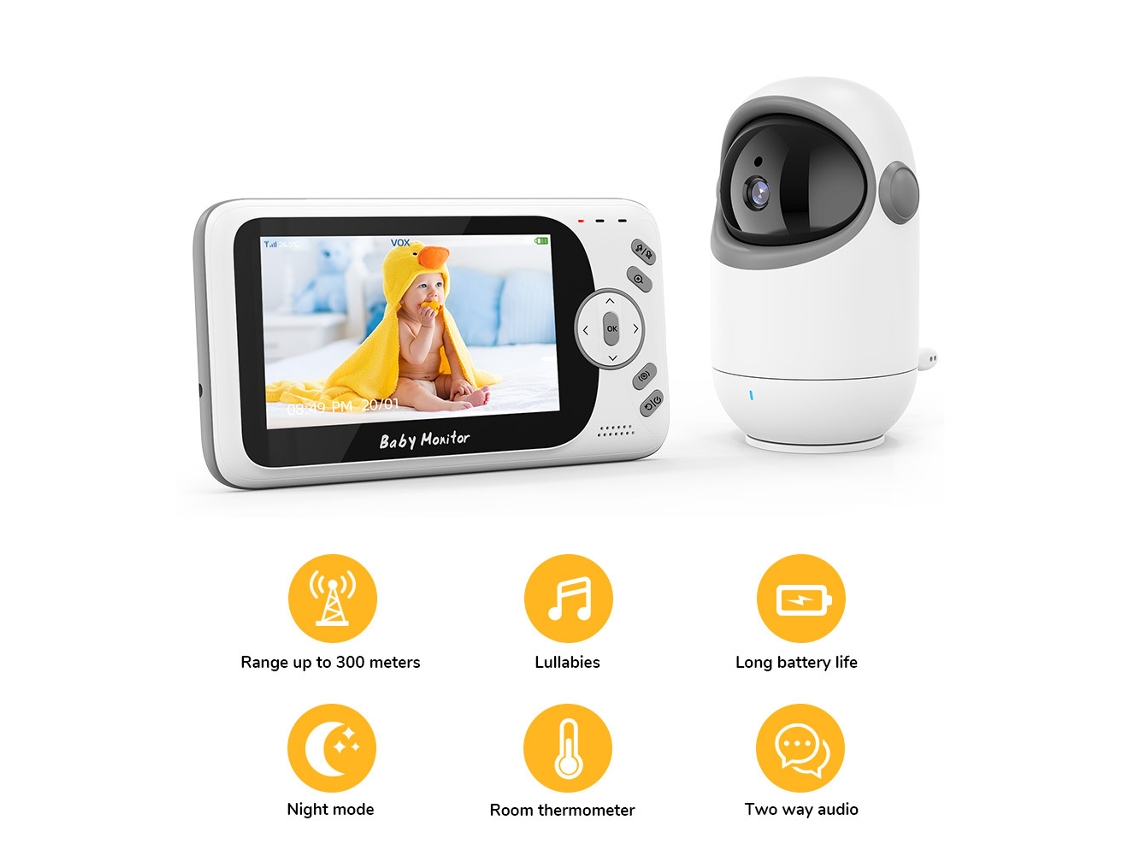 Intercomunicador Para Bebé Ohpa Vb801 Branco