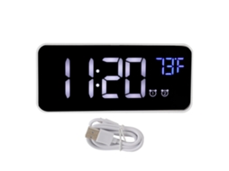Relógio Despertador Digital Led com Termômetro e Snooze | S/MARCA