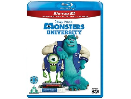 Blu-Ray 2D+3D Monsters University Inglês