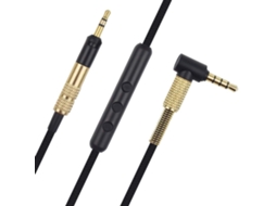Cabo De Auscultadores Zruxe Para Audio-technica Ath-m50x, M40x, M60x, M70x (jack 3,5mm A 2,5mm, 1,5m, Microfone)