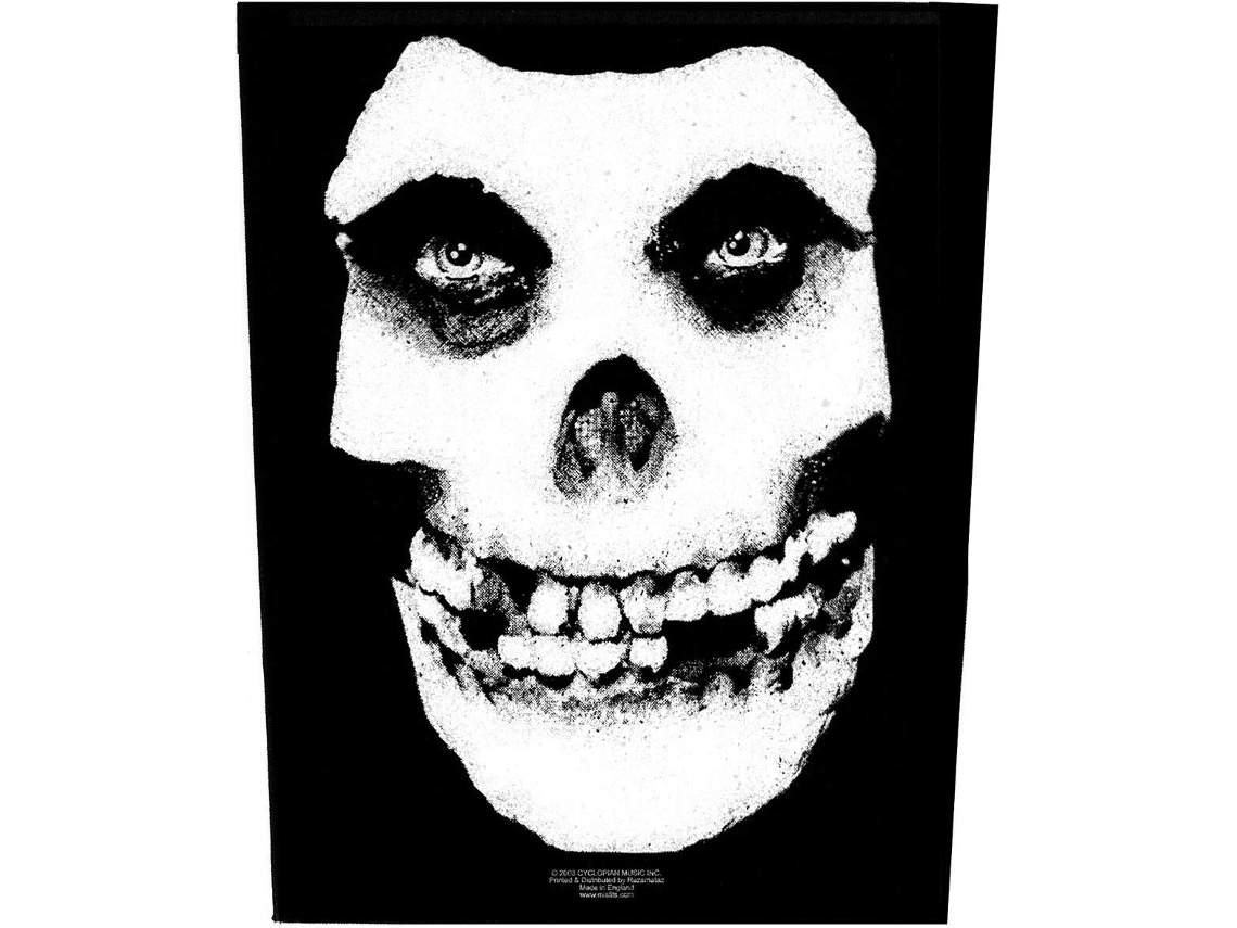 Emblema de Coser ROCK OFF Misfits White Skull