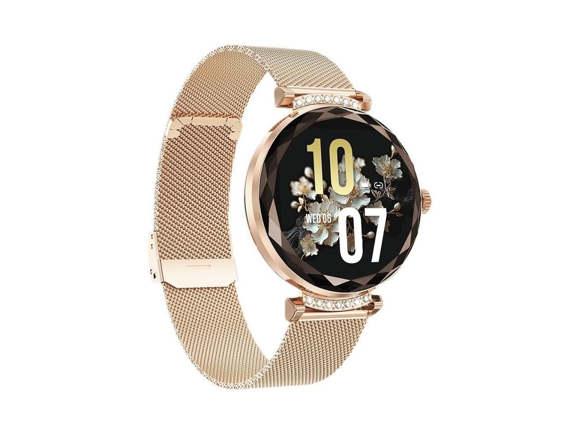 Smart Watch para Mulheres Atender/Fazer Chamadas Smartwatch Amoled de 1 19 com Bluetooth para Telefones Android Ios Rastreador de Fitness À NISSGU