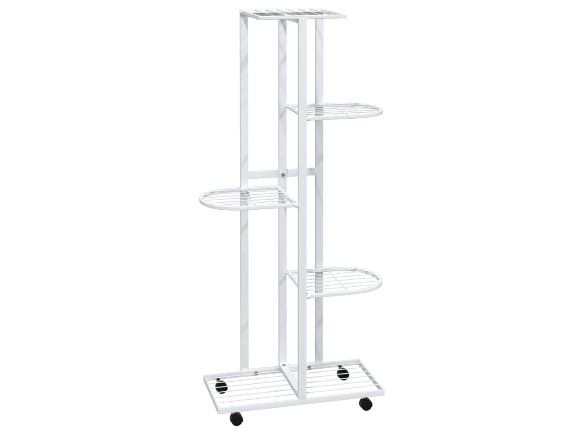 Flower Stand, Flower Stands Vidaxl Branco Ferro (45 X 23 X 100 Cm)
