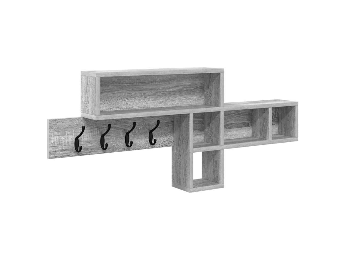 Cabideiro de Parede Cinza Sonoma 100 X 12 X 43,5 Cm MAISON EXCLUSIVE
