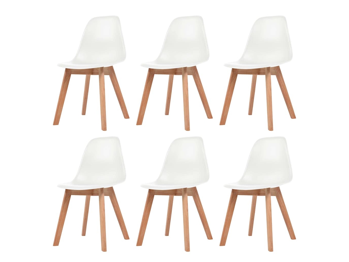 Dining Chair, Dining Chairs Vidaxl Branco Plástico (n/a)