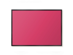 Quadro magnético de parede rosa claro para quarto Espelharte (70x50 cm)
