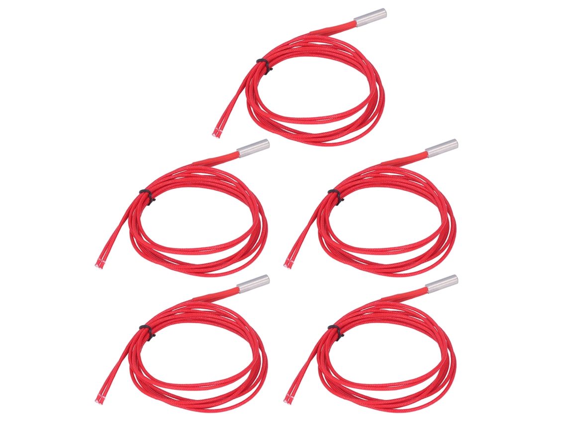 Conjunto De 5 Cartuchos De Aquecimento De Cobre Em Aço Inoxidável 12v 40w, 6x20mm, Para Impressora 3d