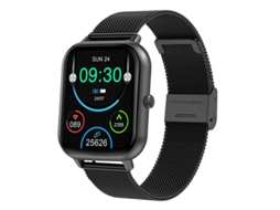 Smart Watch Zl54Cj Bluetooth Call Health Monitor Aço Preto GODTVAGT