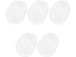 Dispensador de fita adesiva portátil e durável Plafope em plástico transparente para projetos escolares e artísticos.
