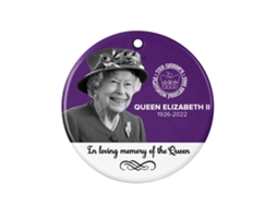 Laxiscreed Colar Decorativo Queen Jubilee 2022 Com Pingente Acrílico Inspirado Na Rainha Britânica