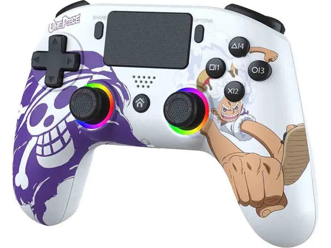 Comando Sem Fios SUBSONIC PS5 Led One Piece Luffy (Branco)