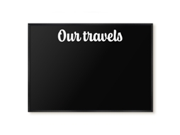 Magnetic Glass Board Our Travels For The Hall Espelharte (100x70 Cm)