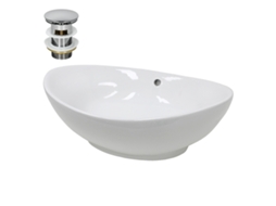 Lavatório ECD GERMANY (59 x 39 x 16.5 - Cerâmica - Branco)