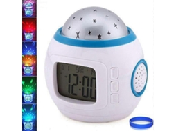 Projetor De Céu Estrelado Para Crianças, Luz Noturna, Despertador Musical, Branco Aquaforge