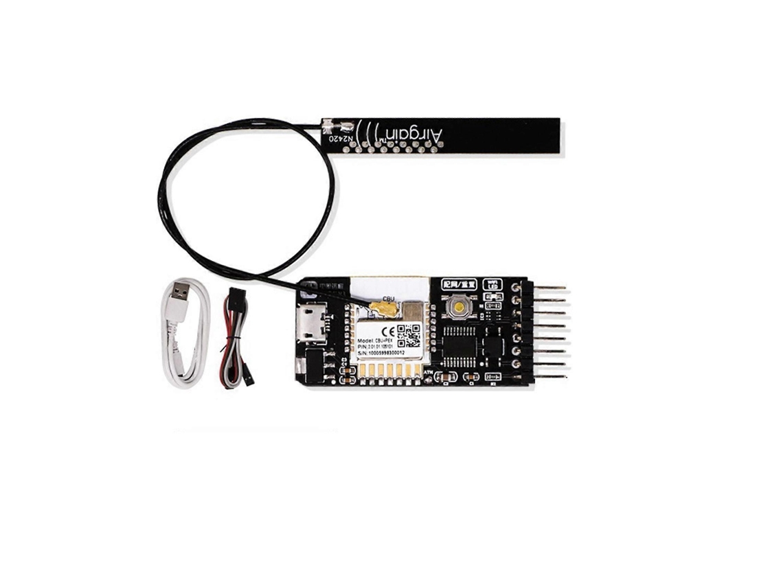 Placa USB A7tuya com botões de link/deslink e reset para computador, controle remoto por aplicativo e RF 433, USB básico.