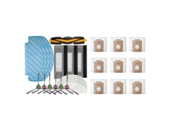 19 peças filtro escova mop pano conjunto para ecovacs deebot ozmo t8 com 9 peças para ecovacs deebot ozmo t8 robô saco de pó