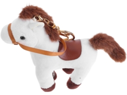 Chaveiro De Pelúcia Em Formato De Cavalo, Leve E Estiloso, Ideal Para Mochilas E Bolsas.
