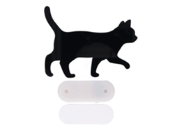 Lâmpada Noturna de Silhueta de Gato Preto com Ativação por Voz Luz Quente Decorativa