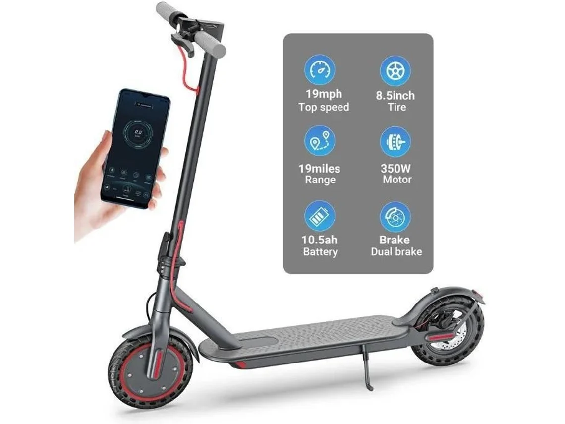 Scooters elétricos M365, 500 W, 35 km, 7,8 Ah