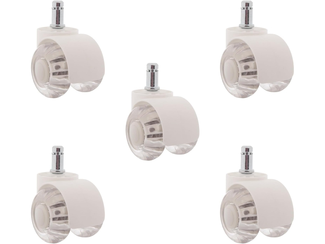 Conjunto De 5 Rodízios Para Cadeira De Escritório, Rodas De 2 Polegadas, Silenciosos E Resistentes, Universais