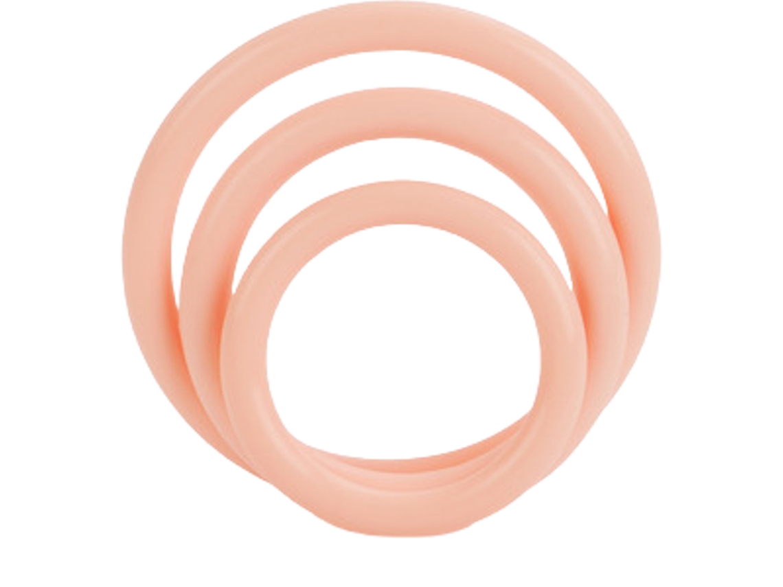 CALEXOTICS Tri Rings Natural Rosa Claro