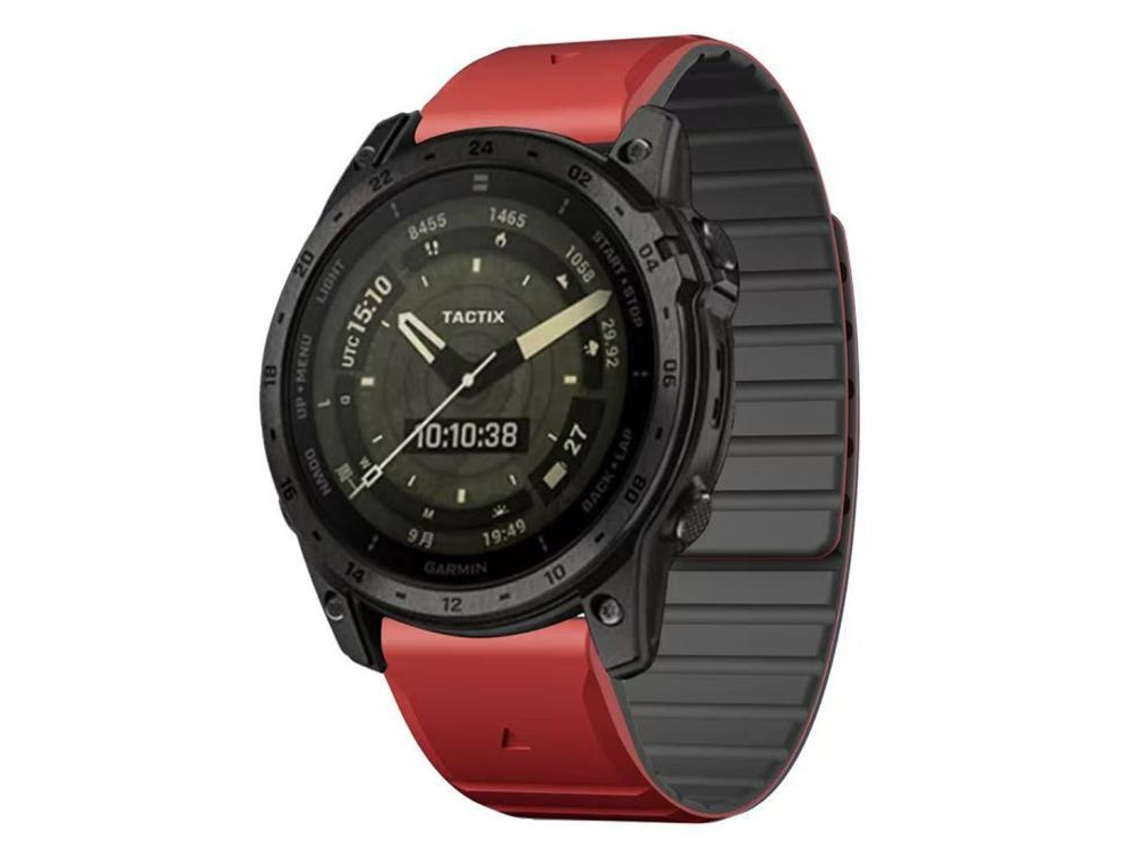 Bracelete para Garmin Venu 4 silicone com fivela prateada brilhante XIAOMOYU (41mm)